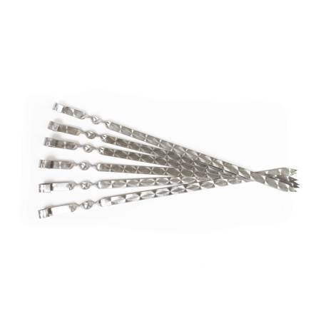 Шампуры классические профессиональные для люля-кебаб 61см МЕТАЛЛИЧЕСКОЕ КОЛЬЦО